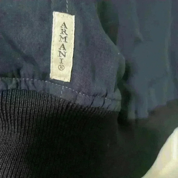 ARMANI Junior Navy Blue Bomber Jacket - Picture 6 of 7